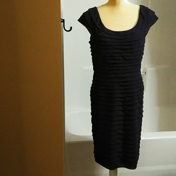 Size 12 Purple Cocktail Dress by Adrianna Papell - Picture 4 of 8